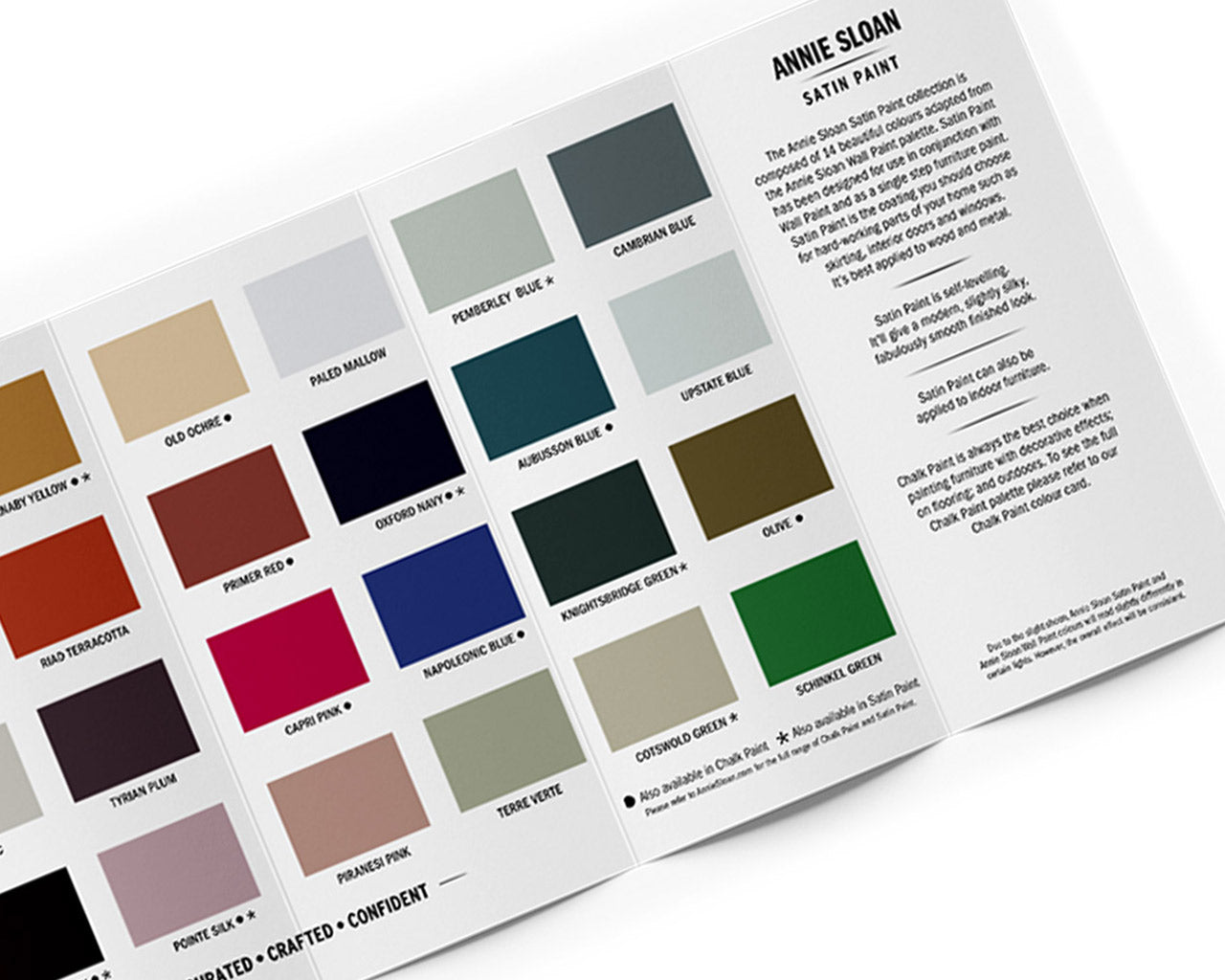 Carta de Colores - Wall Paint/Satin Paint